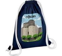 Fabulous Sac de Gym en Coton Bleu Angers Château 12 Litres Bleu G
