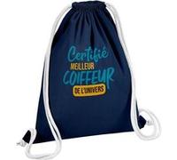 Fabulous Sac de Gym en Coton Bleu Certifié meilleur Coiffeur de l'univers 12 Litres Bleu G