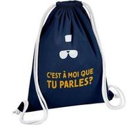 Fabulous Sac de Gym en Coton Bleu C'est à Moi que tu parles ? Taxi Driver 12 Litres Bleu G