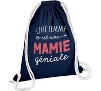 Fabulous Sac de Gym en Coton Bleu Cette Femme est une Mamie Géniale 12 Litres Bleu G