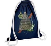 Fabulous Sac de Gym en Coton Bleu Collage Altitude et Végétation 12 Litres Bleu G