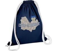Fabulous Sac de Gym en Coton Bleu Cotes d'Armor carte ancienne 12 Litres Bleu G