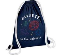 Fabulous Sac de Gym en Coton Bleu Diverse as the Universe 12 Litres Bleu G