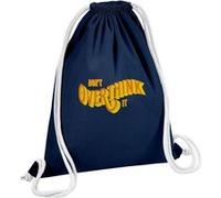 Fabulous Sac de Gym en Coton Bleu Don't Overthink It 12 Litres Bleu G