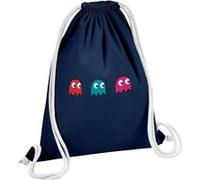 Fabulous Sac de Gym en Coton Bleu Fantomes Pac-Man Pixel 12 Litres Bleu G