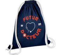 Fabulous Sac de Gym en Coton Bleu Futur Docteur 12 Litres Bleu G