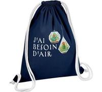 Fabulous Sac de Gym en Coton Bleu J'ai besoin d'air 12 Litres Bleu G