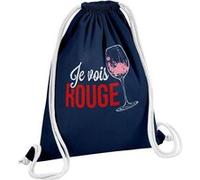 Fabulous Sac de Gym en Coton Bleu Je Vois Rouge 12 Litres Bleu G