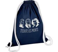 Fabulous Sac de Gym en Coton Bleu J'écoute les morts Bach Mozart Beethoven 12 Litres Bleu G