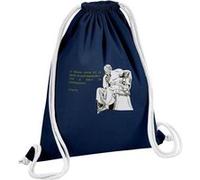Fabulous Sac de Gym en Coton Bleu Le Premier Savoir Est Le Savoir De Mon Ignorance Socrate 12 Litres Bleu G