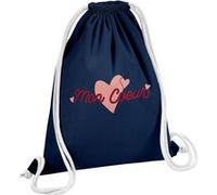 Fabulous Sac de Gym en Coton Bleu Mon Coeur 12 Litres Bleu G