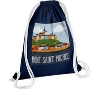 Fabulous Sac de Gym en Coton Bleu Mont Saint-Michel Village 12 Litres Bleu G