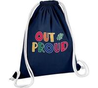 Fabulous Sac de Gym en Coton Bleu Out and Proud 12 Litres Bleu G