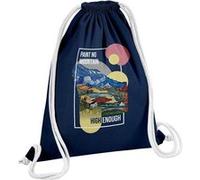 Fabulous Sac de Gym en Coton Bleu Paint No Mountain High Enough 12 Litres Bleu G