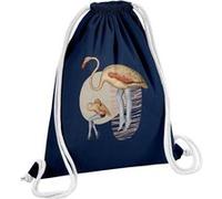 Fabulous Sac de Gym en Coton Bleu Pin up Flamand Rose 12 Litres Bleu G
