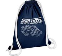 Fabulous Sac de Gym en Coton Bleu Star Trek - Falcon Millenium 12 Litres Bleu G