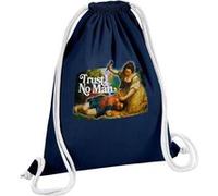 Fabulous Sac de Gym en Coton Bleu Trust No Man 12 Litres Bleu G