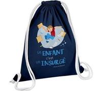 Fabulous Sac de Gym en Coton Bleu Un enfant c'est un Insurgé 12 Litres Bleu G