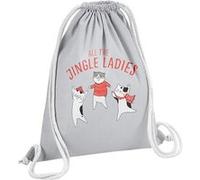 Fabulous Sac de Gym en Coton Gris All The Jingle Ladies 12 Litres Gris G
