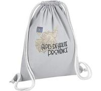 Fabulous Sac de Gym en Coton Gris Alpes de Haute Provence carte ancienne 12 Litres Gris G