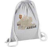 Fabulous Sac de Gym en Coton Gris Ariège carte ancienne 12 Litres Gris G