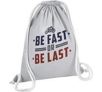 Fabulous Sac de Gym en Coton Gris Be Fast or Be Last 12 Litres Gris G