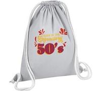 Fabulous Sac de Gym en Coton Gris Born in the Legendary 50's 12 Litres Gris G