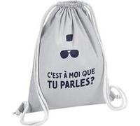 Fabulous Sac de Gym en Coton Gris C'est à Moi que tu parles ? Taxi Driver 12 Litres Gris G