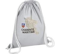 Fabulous Sac de Gym en Coton Gris Charente Maritime carte ancienne 12 Litres Gris G