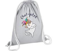 Fabulous Sac de Gym en Coton Gris Chat pitre 12 Litres Gris G