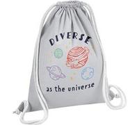 Fabulous Sac de Gym en Coton Gris Diverse as the Universe 12 Litres Gris G