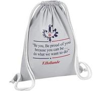 Fabulous Sac de Gym en Coton Gris François Hollande - Discours en Anglais 12 Litres Gris G