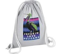 Fabulous Sac de Gym en Coton Gris Freakin Love Pelicans 12 Litres Gris G