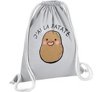Fabulous Sac de Gym en Coton Gris J'ai la Patate 12 Litres Gris G