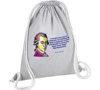 Fabulous Sac de Gym en Coton Gris Le Vrai Génie Sans Coeur Est Un Non-sens Mozart 12 Litres Gris G