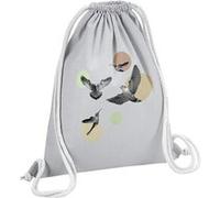Fabulous Sac de Gym en Coton Gris L'envol des Oiseaux 12 Litres Gris G