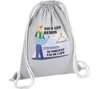 Fabulous Sac de Gym en Coton Gris Les Vrais Héros - Ingénieur 12 Litres Gris G