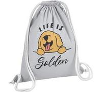 Fabulous Sac de Gym en Coton Gris Life is Golden 12 Litres Gris G