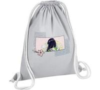 Fabulous Sac de Gym en Coton Gris Lo-fi Girl Japon 12 Litres Gris G