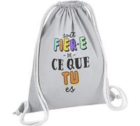 Fabulous Sac de Gym en Coton Gris Soit Fièr-e de ce que tu es 12 Litres Gris G