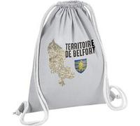 Fabulous Sac de Gym en Coton Gris Territoire de Belfort carte ancienne 12 Litres Gris G