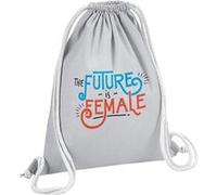 Fabulous Sac de Gym en Coton Gris The Future is Female 12 Litres Gris G