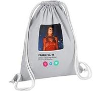 Fabulous Sac de Gym en Coton Gris Tinder Carrie White 12 Litres Gris G