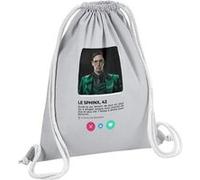 Fabulous Sac de Gym en Coton Gris Tinder Le Sphinx 12 Litres Gris G