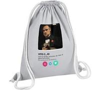 Fabulous Sac de Gym en Coton Gris Tinder Vito Corleone 12 Litres Gris G