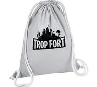 Fabulous Sac de Gym en Coton Gris Trop Fort(nite) 12 Litres Gris G
