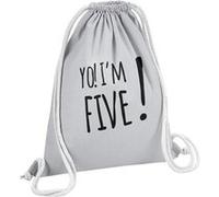 Fabulous Sac de Gym en Coton Gris Yo! I'm Five 12 Litres Gris G