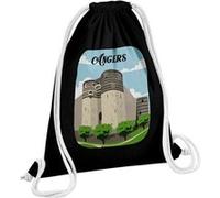 Fabulous Sac de Gym en Coton Noir Angers Château 12 Litres Noir G