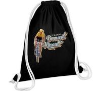 Fabulous Sac de Gym en Coton Noir Bernard Hinault Vintage 12 Litres Noir G