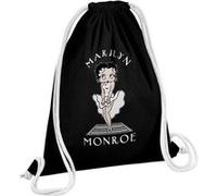 Fabulous Sac de Gym en Coton Noir Betty Boop - Marilyn Monroe 12 Litres Noir G